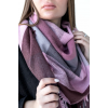 Велика бузкова кашемірова хустка косинка в клітину CASHMERE